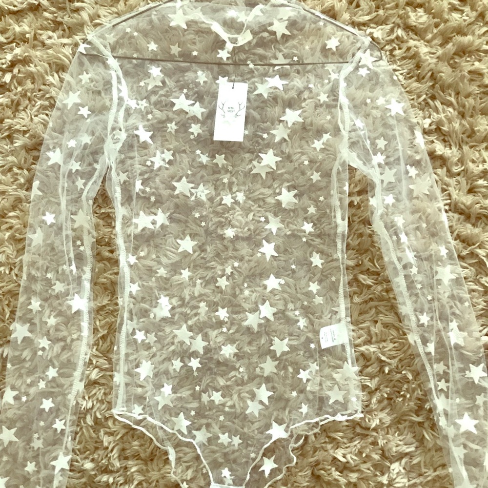 Sheer Star Bodysuit
